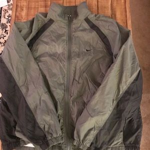 Vtg Nike Black Tag Olive Track Jacket size Large